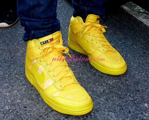 Nylon Magazine x Nike Dunk High – Yellow – Detail Photos