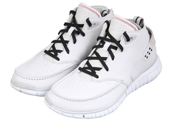 Nike Free Hybrid Boot – Swan – White – Varsity Red