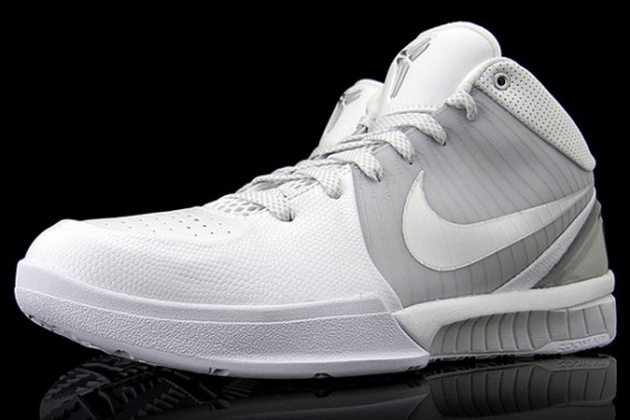 Nike Zoom Kobe IV – White – White – Metallic Silver