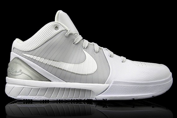 Nike Zoom Kobe IV - White - White - Metallic Silver - SneakerNews.com