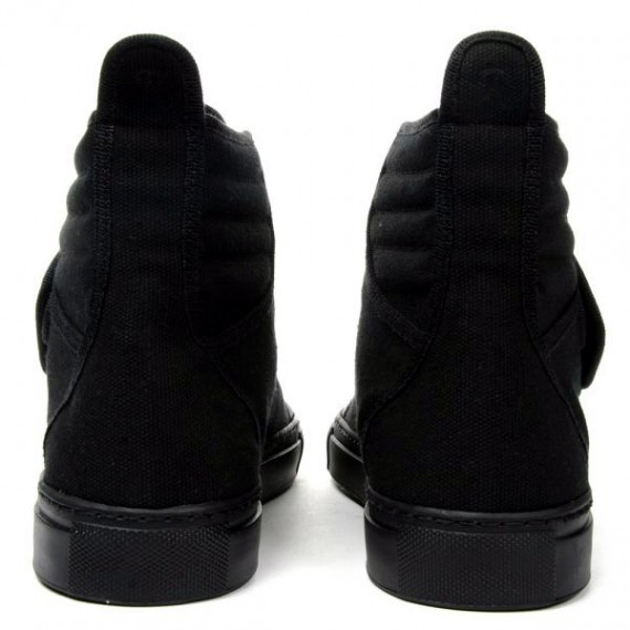 Raf Simons Sneakers Black Canvas Velcro High Top