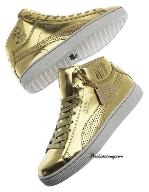Puma x Undefeated - 24K Mid - Gold Mirror Edition