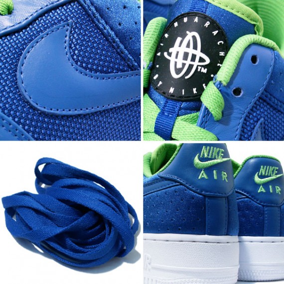 femenino responder diferente Nike Air Force 1 Low Premium x Air Huarache - Blue - Green - SneakerNews.com