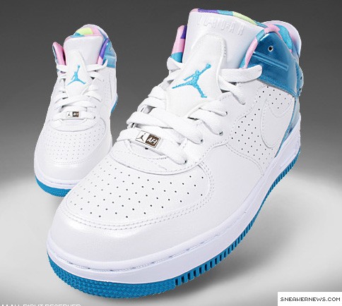 turquoise pink and white jordans