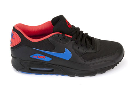 Nike Air Max 90 Premium – Black – Blue – Orange