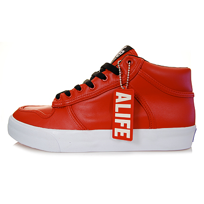 Alife Everybody Mid Pro Leather Red