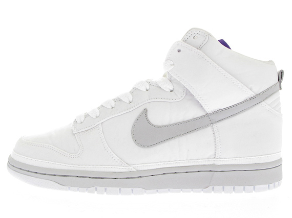Nike Dunk High Nylon Premium White Neutral Grey Purple 2