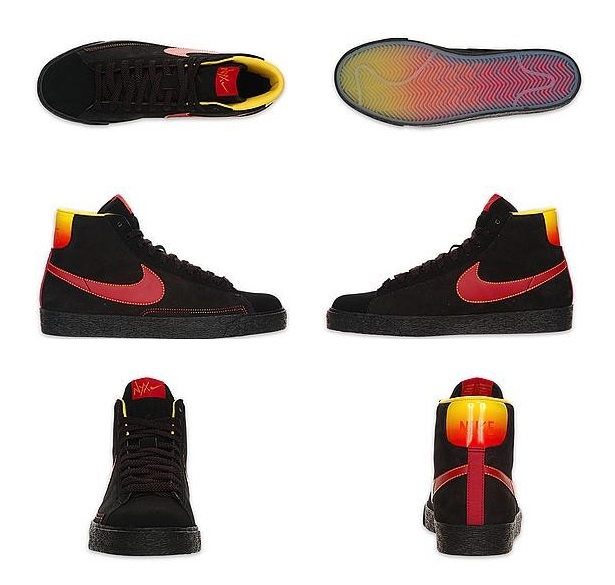 Nike NYX Blazer High - Black - Red 
