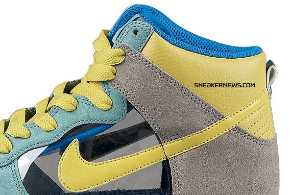 Nike Womens Dunk High 6.0 - Mint - Yellow - Translucent