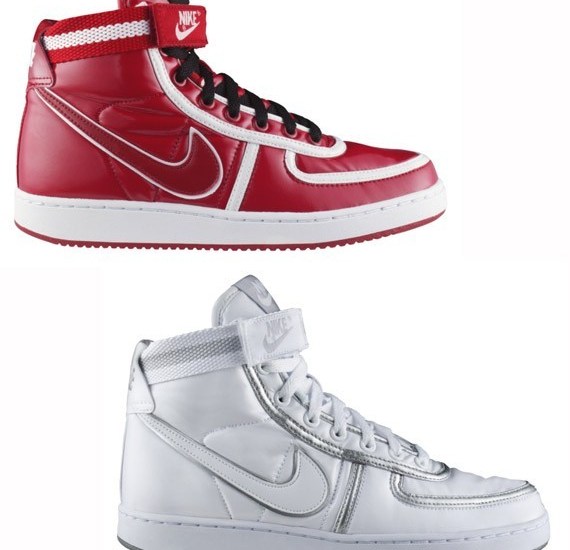 Nike Womens Vandal High – Red + White – High Gloss