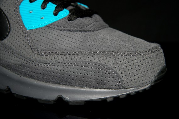 Nike Air Max 90 - Perforated - Anthracite - Neo Turquoise