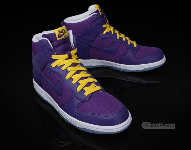 Nike Dunk High Premium - Purple - Yellow - White 1783120093311643453385 L