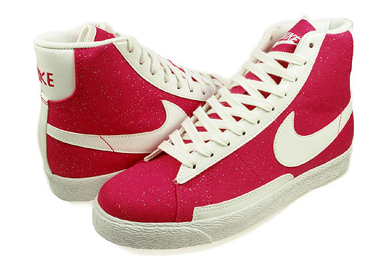 Nike Blazer Mid GS - Vivid Pink - White