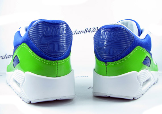 Nike Air Max 90 Premium LE - White - Mean Green - Team Royal