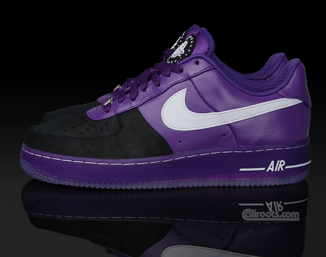 Nike Air Force 1 Supreme SP - Black - Purple - Huarache - Detailed 