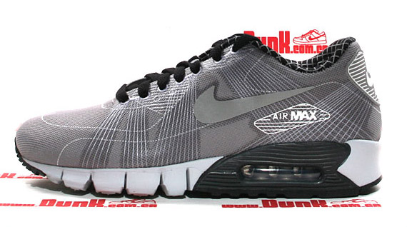 Nike Air Max 90 Flywire TZ – Grid + Medium Grey – Black