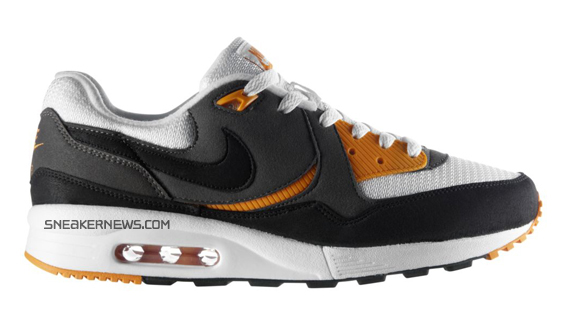 nike Lebron air max light white black orange 01