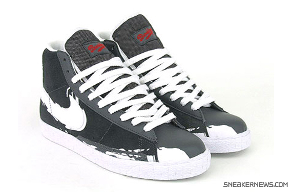 Nike Blazer High - Dark Grey - White 