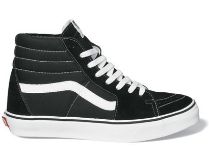 Vans Skate Hi Black Black White Ex