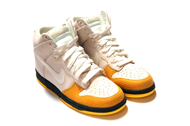 Nike Dunk High - White - Black - Yellow Polka Dots