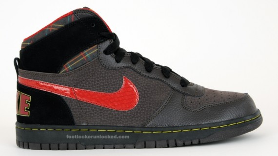 Nike Big Nike High – Brown – Black – Plaid