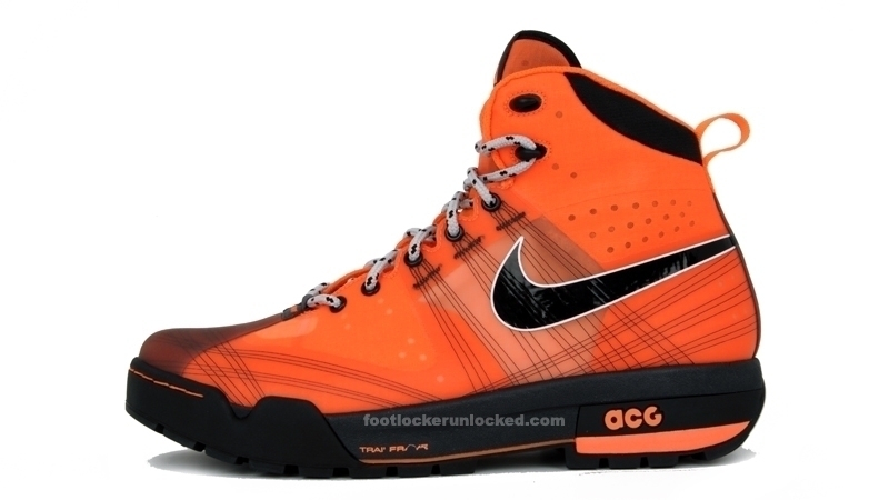 orange nike acg boots