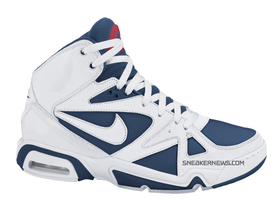 Nike Air Hoop Structure LE - White - Navy - Red