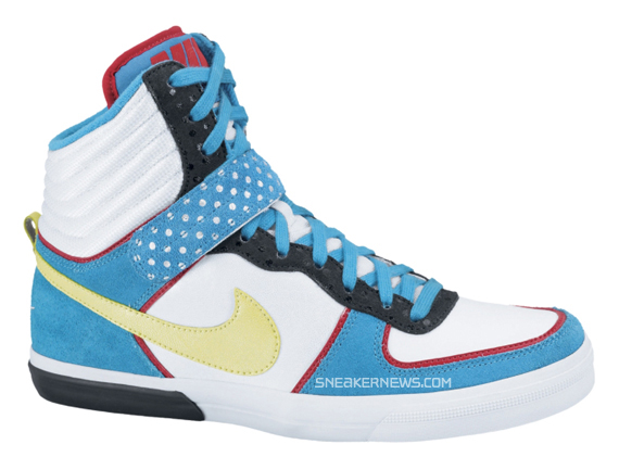 Nike WMNS Aero Flight High LE – Light Blue – White – Red