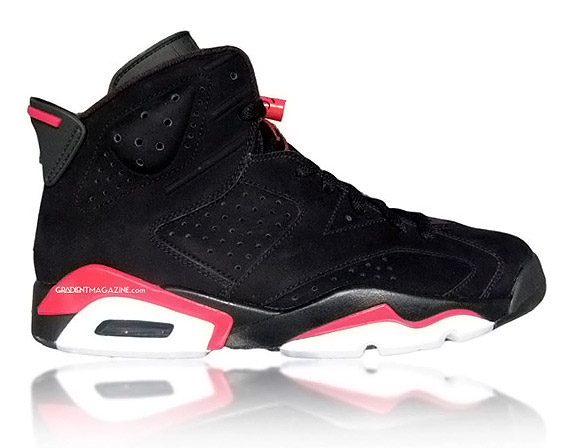 Air Jordan VI - Black - Infrared 