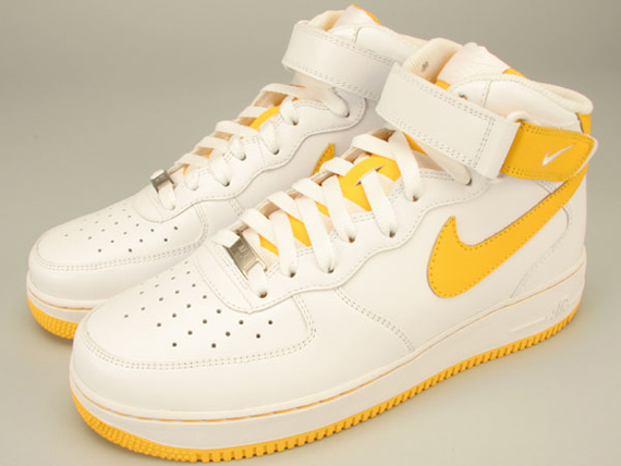 Off-White and Nike Release AF1 Mid SP in Varsity Maize
