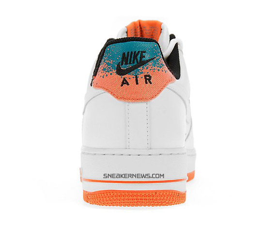 Nike Air Force 1 Low – White – Total Orange – Lava – Tennis Pack