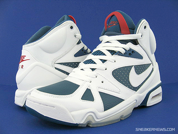 Nike Air Hoop Structure LE – White – Navy – Red – Available