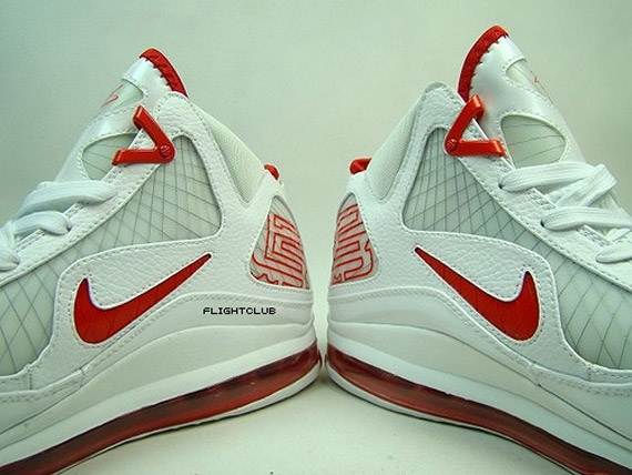 Nike Air Max LeBron VII – White – Red – Detailed Images