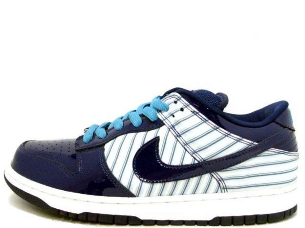 Nike Dunk Low Pro SB - Blue Patent Leather Avenger - White