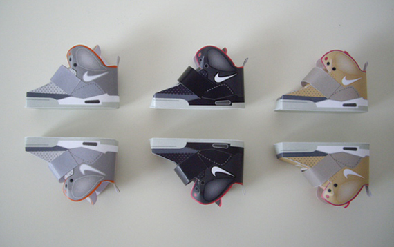 Paper Air Yeezy + Air Force 1 Sculptures By Filippo Perin