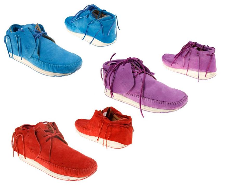 Visvim FBT Lattice - Blue + Purple + Red - SneakerNews.com