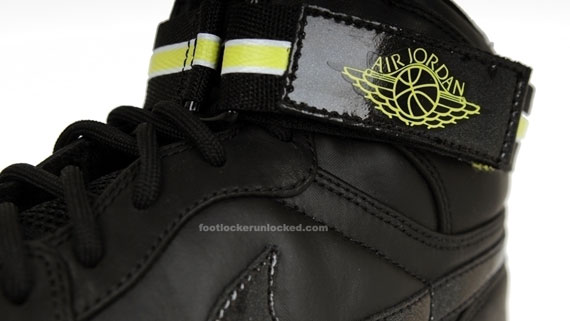 Air Jordan 1 High Strap – Black – Voltage Yellow – October 2009