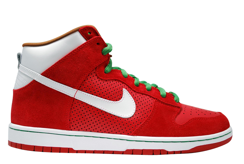 Nike SB Dunk High Pro - Sport Red - White
