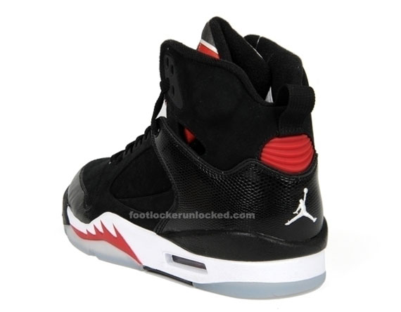 jordan sixty plus black white varsity red