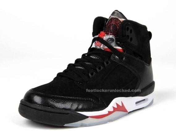 Air Jordan Sixty Plus – Black – White – Varsity Red – Detailed Images