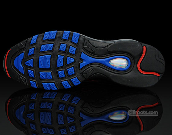rytme systematisk Skrøbelig Nike Air Max 97 - Black Patent Leather - Blue - Red - SneakerNews.com