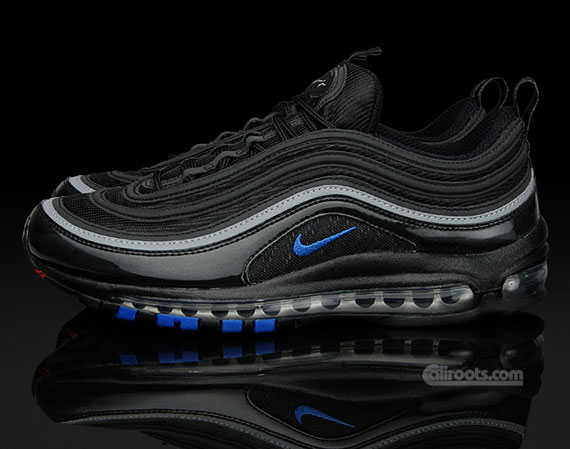 air max 97 black with blue tick