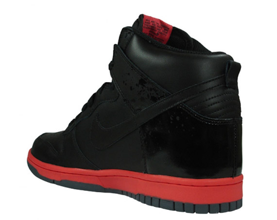 Nike Dunk High - Black - Hot Red - Available - SneakerNews.com