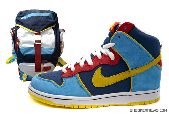 nike neon sb dunk high pacman 6