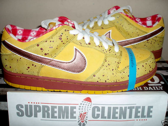 Prima simplemente instructor Concepts x Nike SB Dunk Low - Yellow Lobster Sample - On eBay -  SneakerNews.com