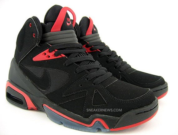 Nike Air Hoop Structure - Black - Hot Red - Available