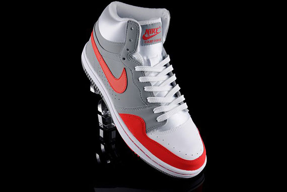 Nike Court Force High - White - Grey - Red
