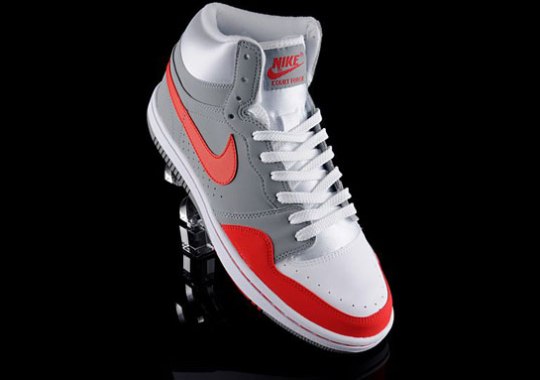 Nike Court Force High – White – Grey – Red