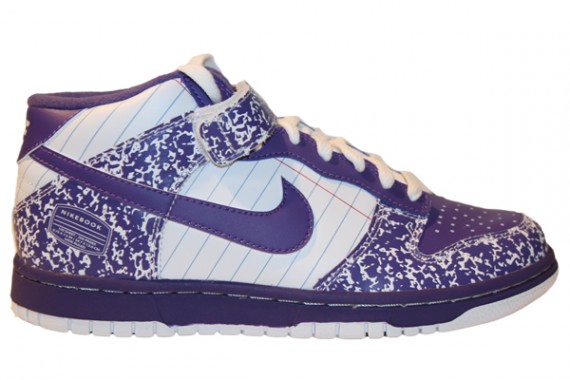 Nike Dunk Mid GS - Purple Marbled Notebook