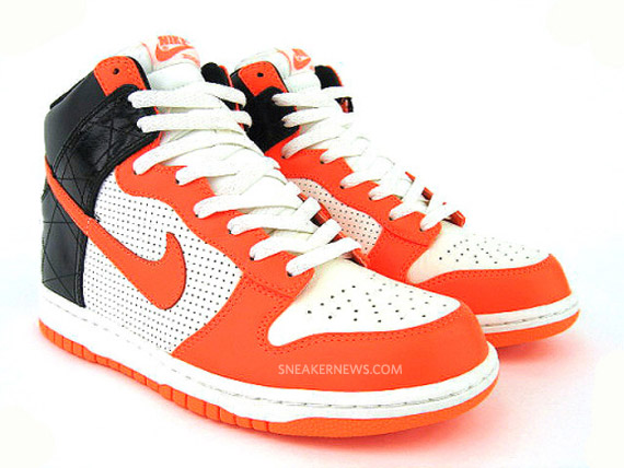 Nike Dunk High Premium – Sail – Total Orange – Black